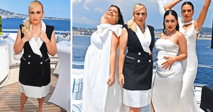 Rebel Wilson dons sailor's costume as she hosts yacht party in Cannes to mark her directorial debut