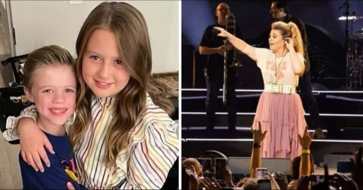 How old are Kelly Clarkson's children? Grammy winner's son and daughter appeared on-stage during Las Vegas Residency