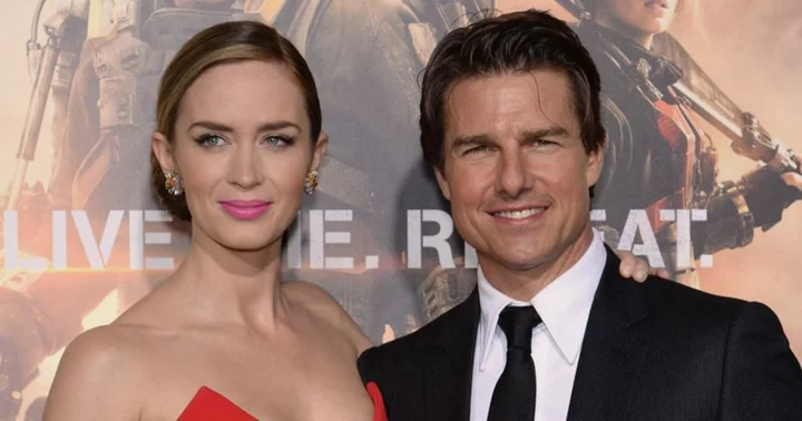 Emily Blunt 'almost killed' Tom Cruise during high-speed 'Edge of Tomorrow' car chase scene: 'I drove us into a tree'