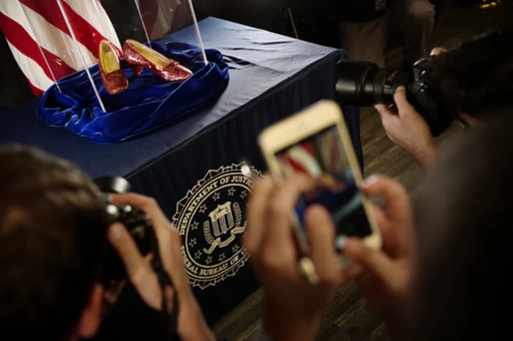 Man indicted for stealing 'Wizard of Oz' ruby slippers worn by Judy Garland