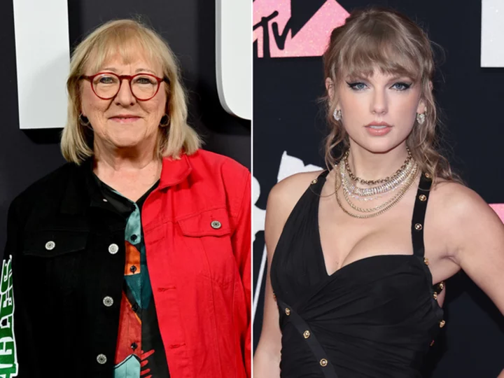 Travis Kelce's mom had fun with that Taylor Swift viral moment
