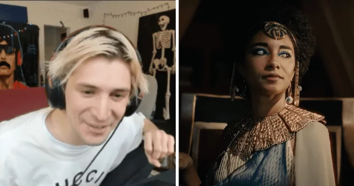 xQc: Twitch star shares funny take on Netflix's 'Queen Cleopatra' receiving 1 star on IMDb