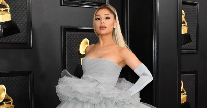 Fans urge Ariana Grande to 'catch up to Taylor Swift' as singer teases she's back in the studio