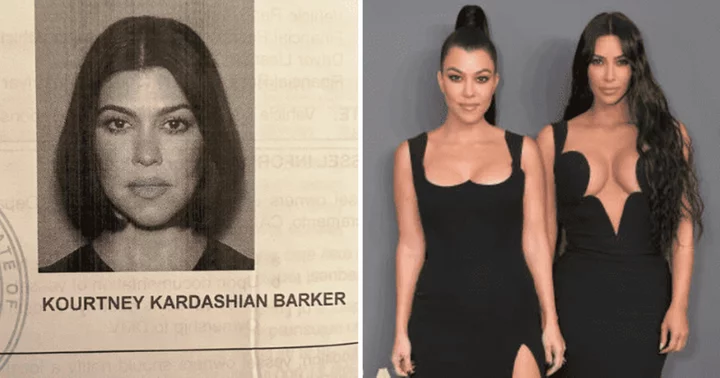 Kourtney Kardashian uses 'Barker' as last name on driver's license, fans say she is mocking Kim amid feud