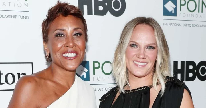 Robin Roberts' fiancee Amber Laign says she should get used to 'signing Roberts' as they get their marriage license