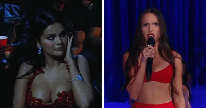 Selena Gomez shades Olivia Rodrigo as she plugs ears during singer's 'traumatizing' MTV VMAs performance