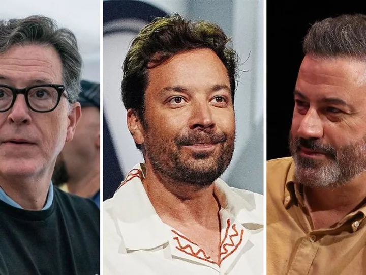 Stephen Colbert, Jimmy Fallon and Jimmy Kimmel come together for strike-focused podcast