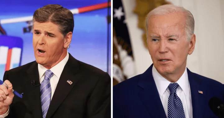 Fox News anchor Sean Hannity slammed as 'pathetic' over video of Joe Biden getting 'distracted' by dog during his visit to Hawaii