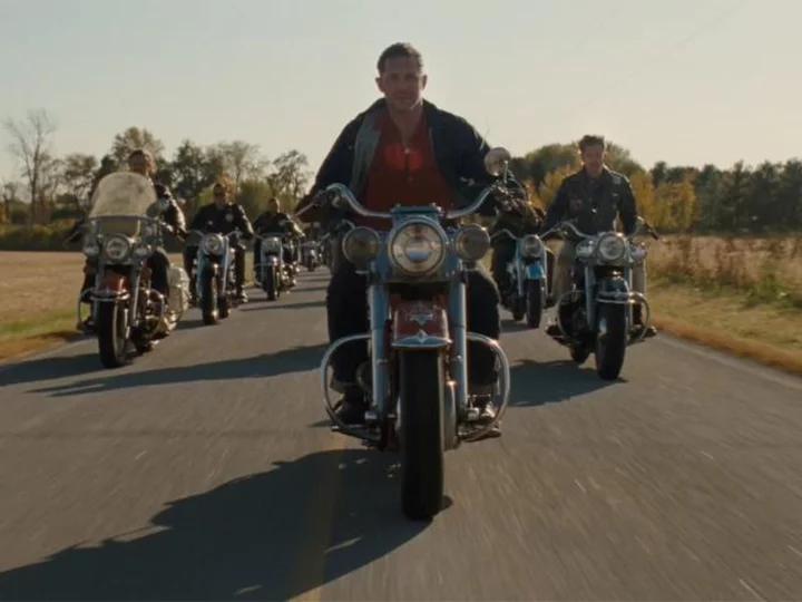 Austin Butler and Tom Hardy rev up in retro trailer for 'Bikeriders' movie