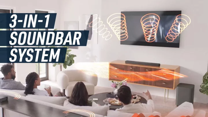 The JBL 1300 soundbar is actually multiple speakers in one