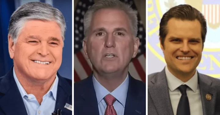 Internet reacts as Sean Hannity reports on Kevin McCarthy slamming Matt Gaetz to ‘file the f**king motion’