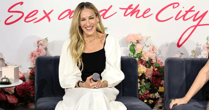 Sarah Jessica Parker rocks black jumpsuit atop Empire State Building to celebrate 'Sex and the City's 25th anniversary