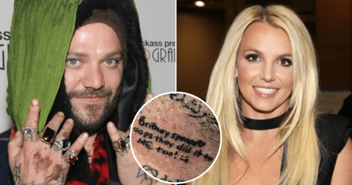 'He's not that innocent': Internet trolls Bam Margera after he gets Britney Spears tattoo that reads 'Oops they did it to me too'