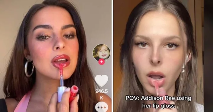 What is the viral 'Addison Rae lip gloss' trend on TikTok? Here's how to try it