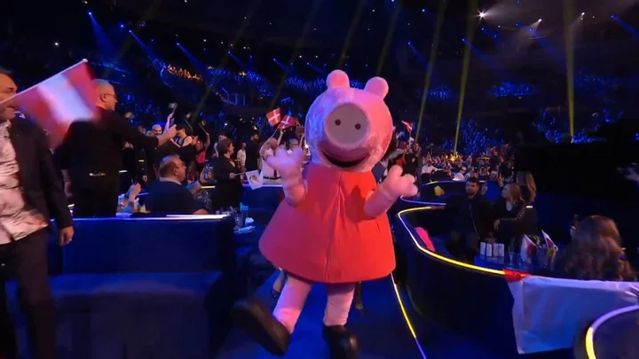 Peppa Pig did the conga at Eurovision and Brits aren’t surprised at all