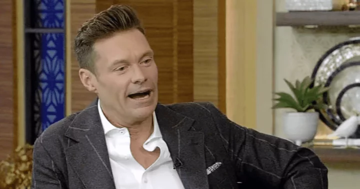 Fan interrupts Ryan Seacrest on 'Live with Kelly and Mark' after wardrobe malfunction and strange antics