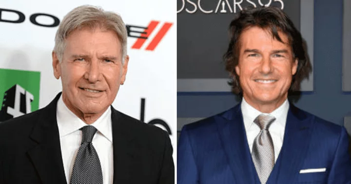 'I don't mind rolling around on the floor with sweaty guys': Harrison Ford reveals why Tom Cruise takes acting to whole new level