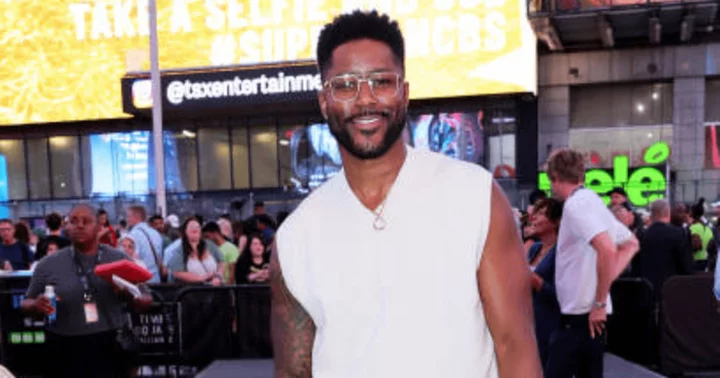 'CBS Mornings' host Nate Burleson flaunts toned arms in white sleeveless top during 'CBS Superfan' premiere