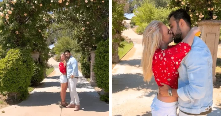 Britney Spears kisses 'incredible husband' Sam Asghari in social media post amid marriage trouble rumors