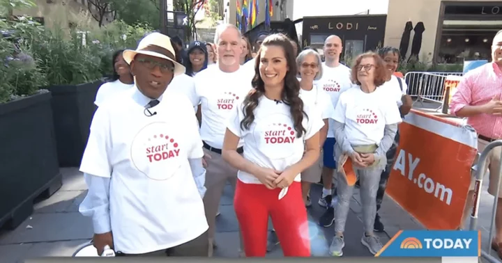 Al Roker forced to stay on the sidelines during 'Start Today' walking challenge segment as 'Today' host recovers from knee surgery