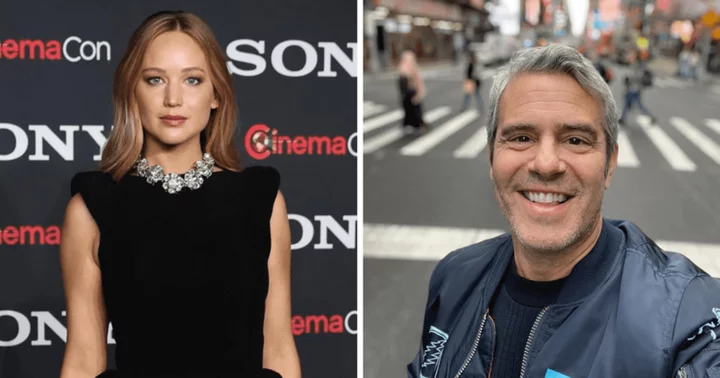 Andy Cohen shares kiss with Jennifer Lawrence, fans ask 'when are you coming out as a straight'