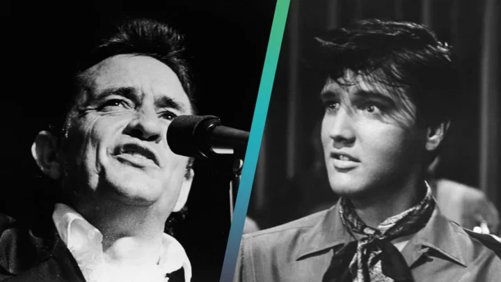 Watch Johnny Cash Impersonate Elvis Presley For a 1959 Rendition of ‘Heartbreak Hotel’