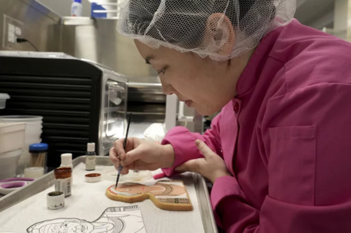 Championing famous and forgotten Asian Americans, this artist uses cookies as her canvas