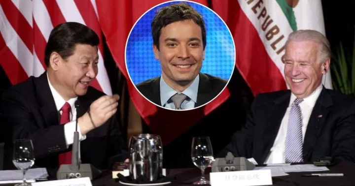 Jimmy Fallon jokes about Travis Kelce and Taylor Swift's relationship as he spoofs Xi Jinping after summit with Joe Biden
