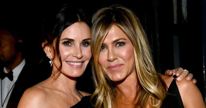 Jennifer Aniston wishes Courteney Cox happy birthday with throwback picture of them kissing
