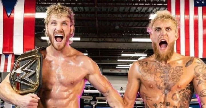 Jake Paul reacts to Logan Paul’s showering with championship belt: ‘Don’t think anyone there expected him’