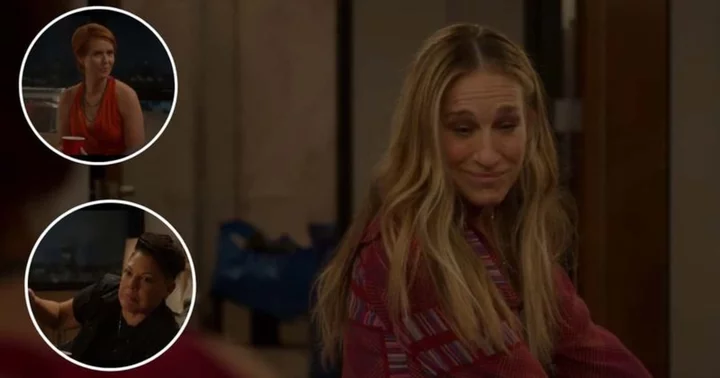 'And Just Like That' fans roast sex columinist Carrie Bradshaw for being 'prudish' about Che and Miranda's lesbian talk
