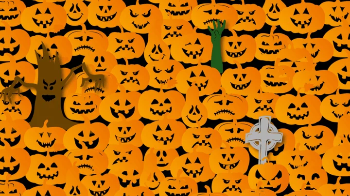 Spot the Skull Among the Jack-O’-Lanterns in This Halloween Brainteaser