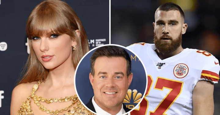 Internet goes gaga after Carson Daly spots Taylor Swift with rumored BF Travis Kelce's mom at Chiefs game