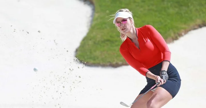 Paige Spiranac shares golf tips in her 'How to hit a fade' video but trolls say her outfit is 'crap'