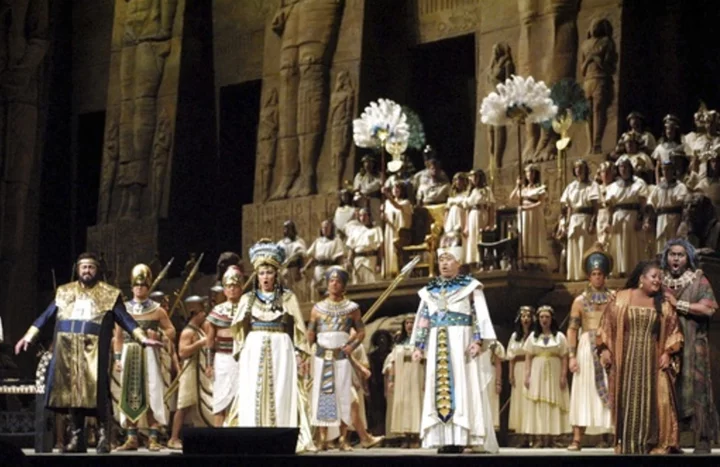Sonja Frisell's lavish staging of Verdi's 'Aida' ends its 35-year-run at the Metropolitan Opera