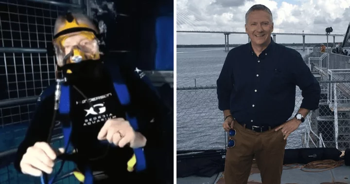 'Everybody needs a fish story': 'Today' correspondent Tom Costello stuns co-hosts as he reports live surrounded by sharks underwater