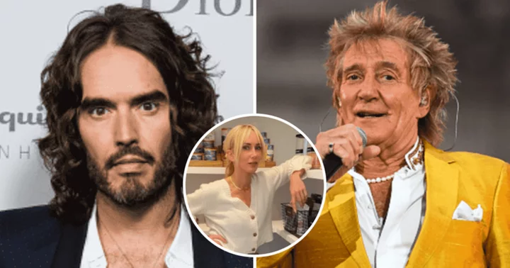 'I speak here as a father': When Rod Stewart set Russell Brand straight for boasting about 'having a go' at Kimberly Stewart