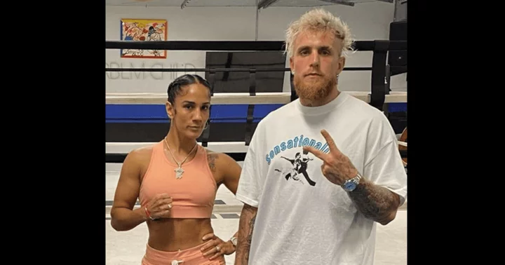 Jake Paul practice session with Amanda Serrano 'using 1% of power' ahead of Nate Diaz boxing match goes viral, trolls mock 'The Problem Child'