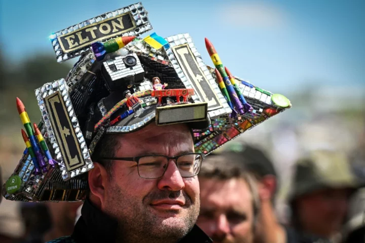 'Emotional' Elton John closes out Glastonbury festival