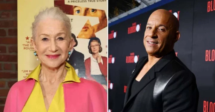 Helen Mirren was crushing hard on Vin Diesel when she 'begged' him to cast her in 'Fast & Furious' franchise