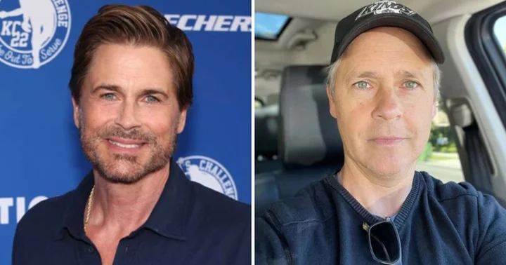 'Handsome brothers': Rob Lowe surprises fans as he poses with younger sibling Chad in rare photo