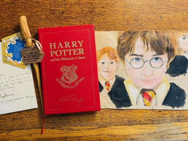A rare Harry Potter book that once survived a fire could fetch thousands at upcoming auction