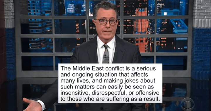 Internet says AI has 'more humanity than Trump' after Stephen Colbert hails Chat GPT stance on war jokes