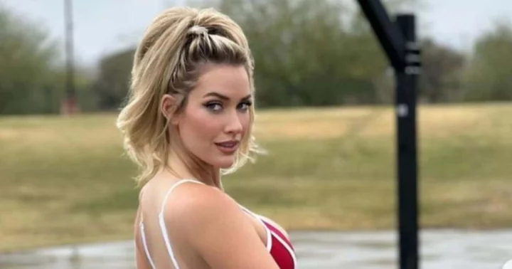 Paige Spiranac demonstrates flawless 'shotgun technique' for chugging beer, fans say '10 deserves a 10'
