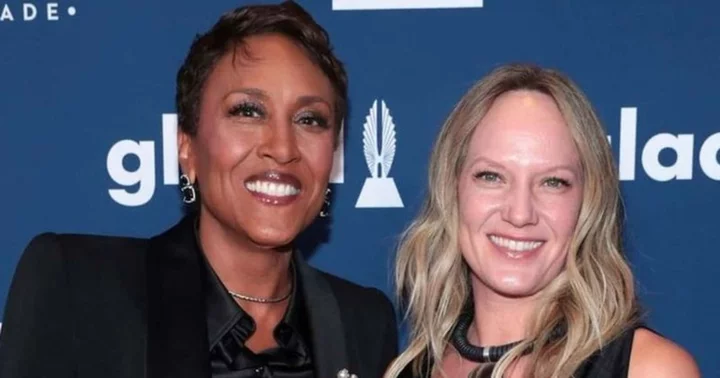 'GMA' host Robin Roberts flaunts photos of surprise 'newlywed party' by Amber Laign's friend group The Dirty Dozen