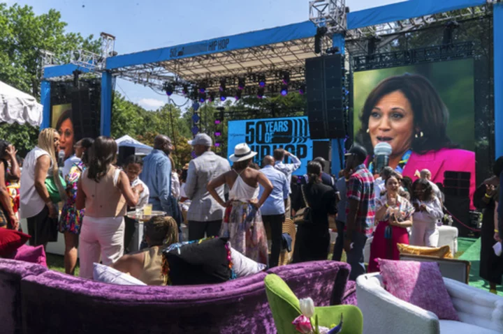 Kamala Harris says hip-hop is 'the ultimate American art form' as she hosts a 50th anniversary party