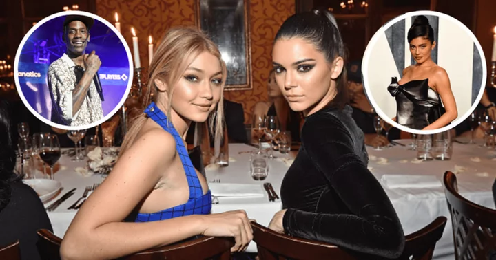 Kendall Jenner and Gigi Hadid flaunt fashionable looks at Paris Fashion Week dinner joined by Kylie Jenner's ex Travis Scott