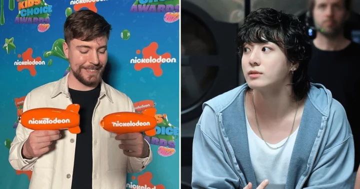 Internet mocks MrBeast for older appearance comparing him to BTS' Jungkook, trolls say 'looks like he’s 34 and has 4 kids'