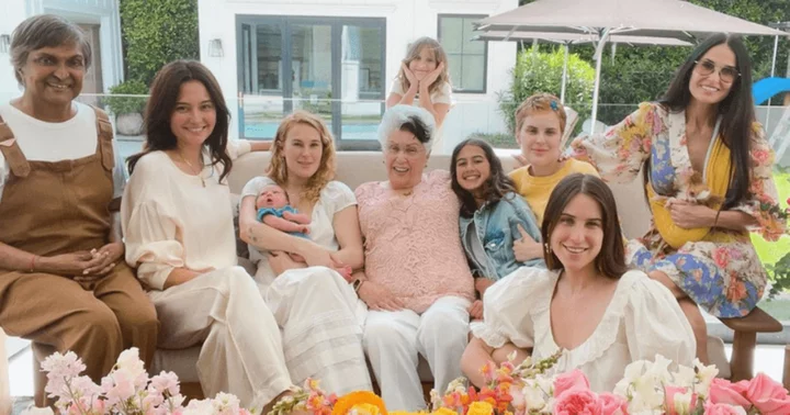 Bruce Willis' wife Emma Heming and ex Demi Moore celebrate Mother's Day with four-generation photo