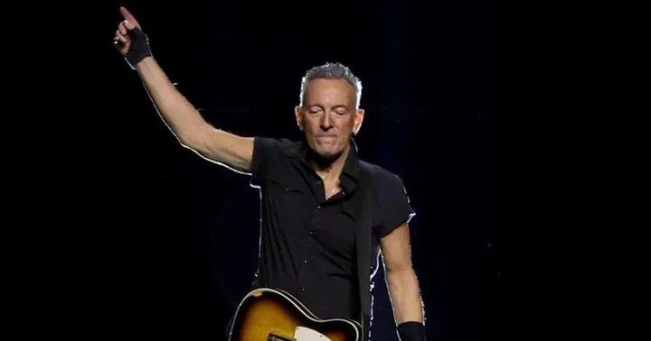 Bruce Springsteen, 73, falls on stage during a concert but continues to finish the show